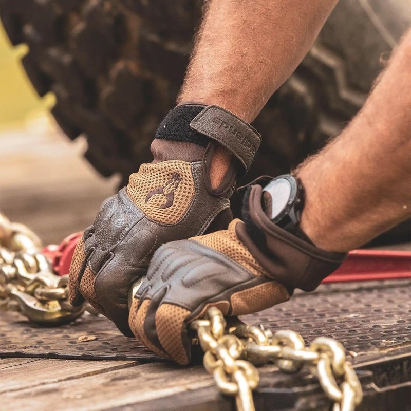 Badlands Leather Shooting Gloves - Durable Hand Protection for Hunters & Shooters Needing Grip During Long Range Sessions - Image 5